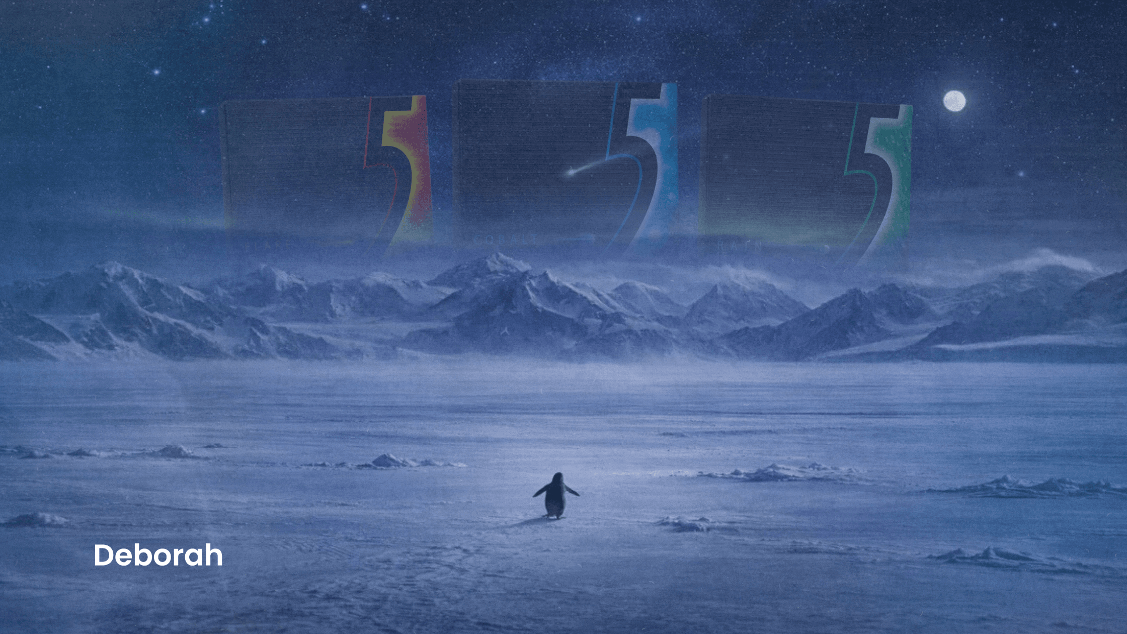 5 Gum Marketing blog cover. A penguin alone in an ice field with the mirages of 5 Gum packets in the sky