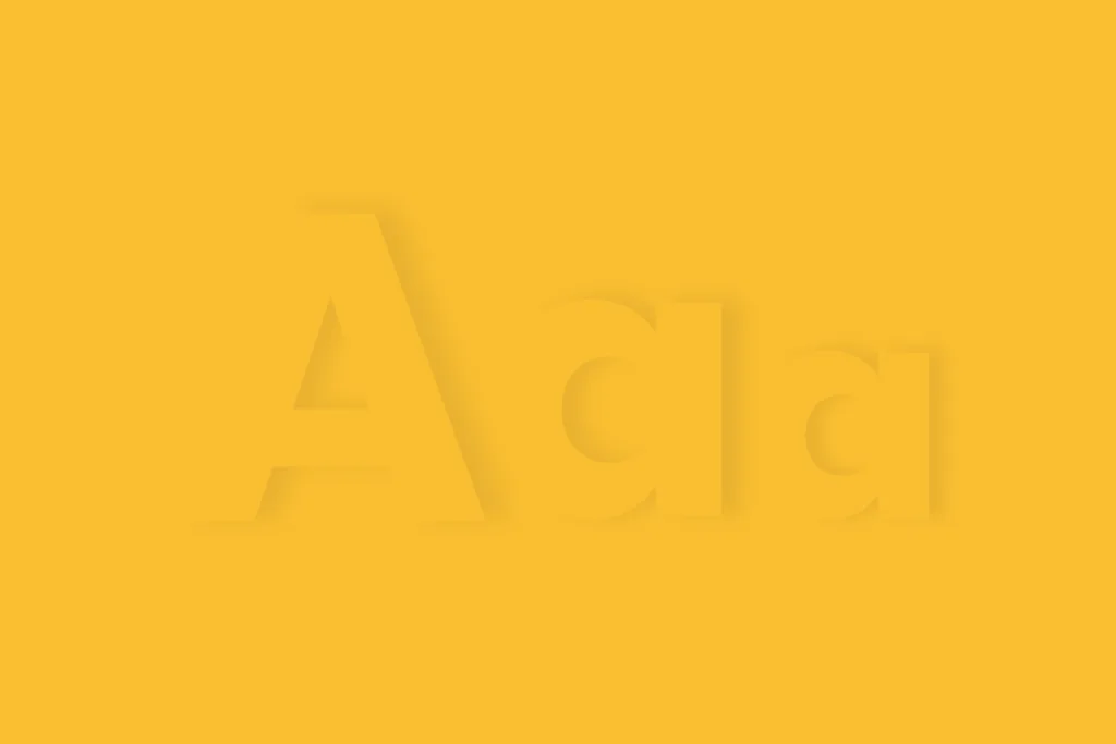 The letter A in caps, next to two letter As in lower caps.