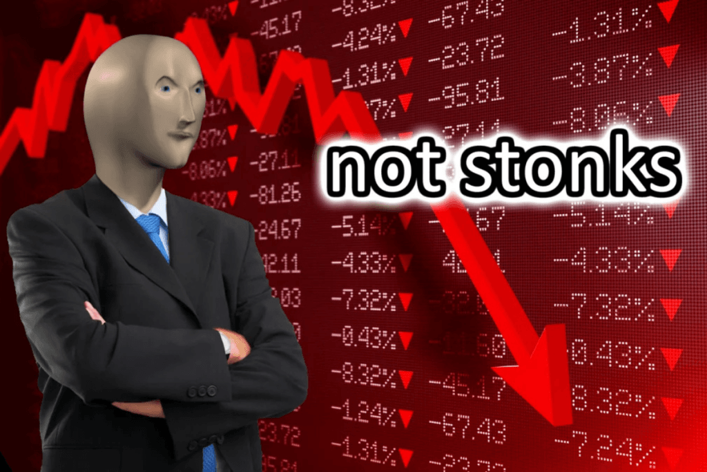 not stonks meme 