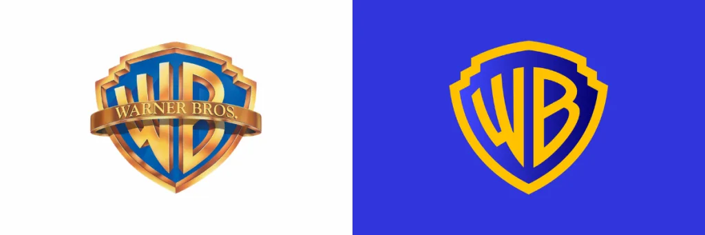 warner bros logo change