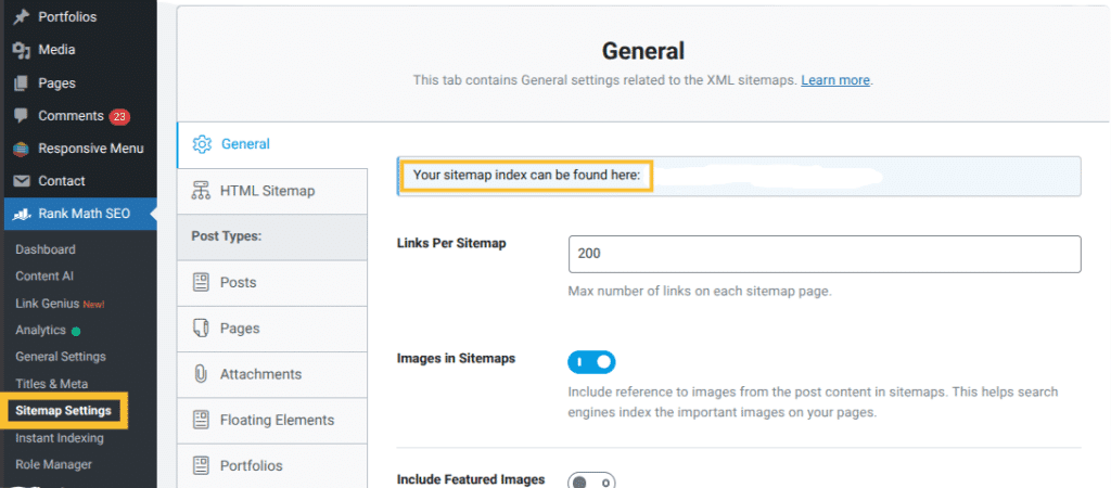 sitemap pointy