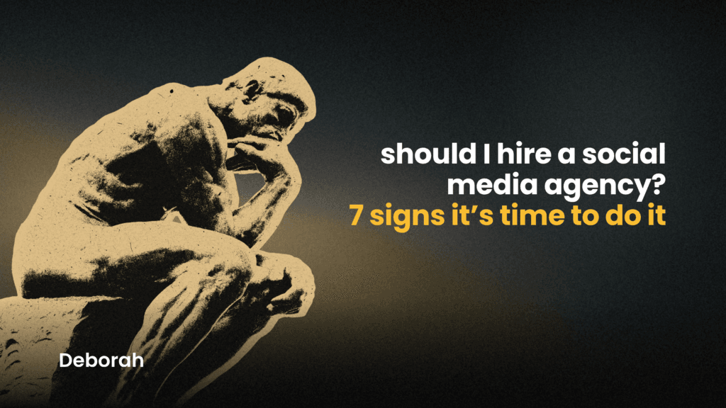 Should I hire a social media agency