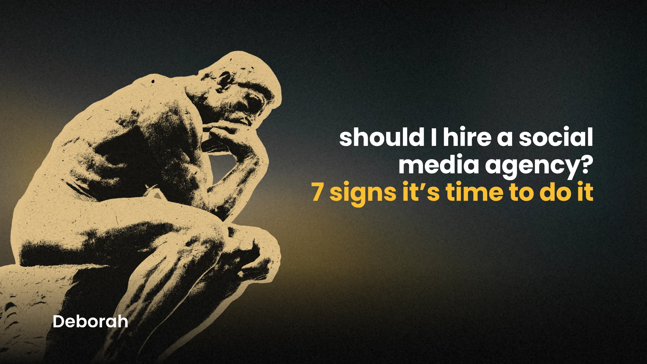 Should I hire a social media agency