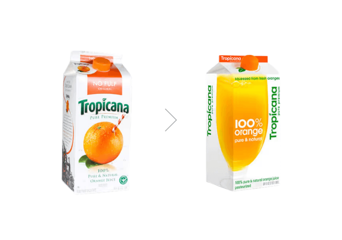 tropicana package change