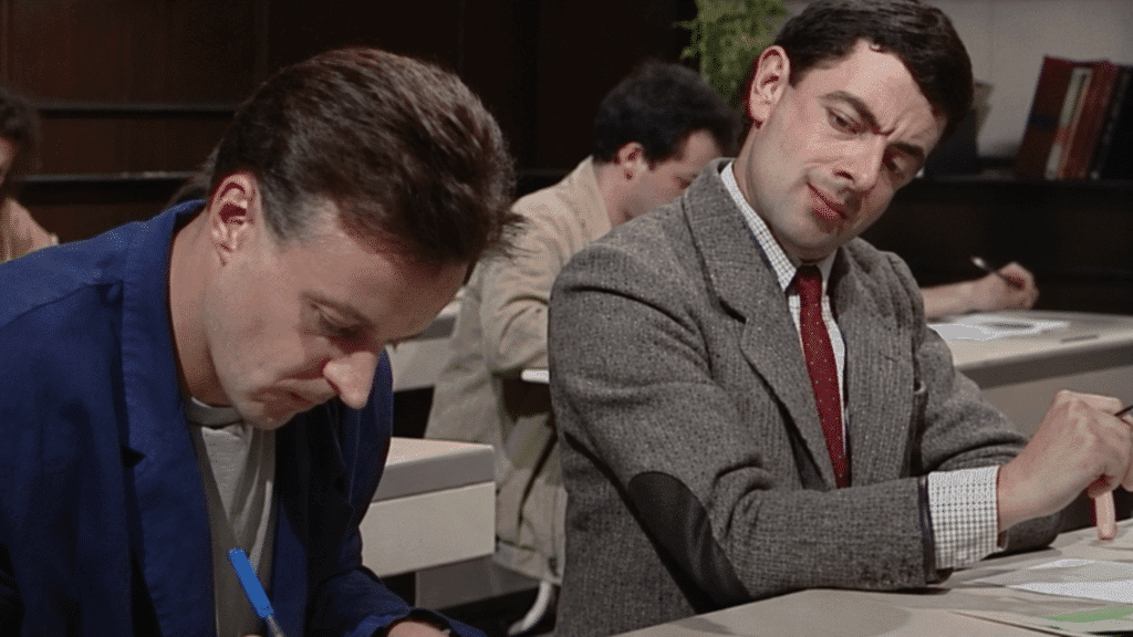 cheating mr bean
